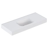 OMVIVO Mia 1200mm Matte White Wall Hung Basin with Overflow