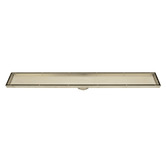 Radiant Tile Insert 100mm Linear Shower Grate with 74mm Outlet