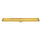 Radiant Tile Insert 100mm Linear Shower Grate with 74mm Outlet