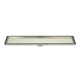 Radiant Tile Insert 100mm Linear Shower Grate with 74mm Outlet