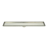 Radiant Tile Insert 100mm Linear Shower Grate with 90mm Outlet