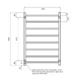 Radiant Radiant 800 x 1000mm Square Heated Towel Ladder