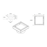 Radiant Tile Insert Stainless Steel Floor Waste With 90mm Outlet