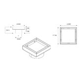 Radiant Tile Insert Stainless Steel Floor Waste With 90mm Outlet