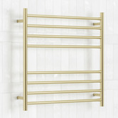 Radiant 750 x 750mm Light Gold Stainless Steel Heated Towel Rail
