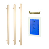 Radiant Radiant Winter Warmer Vertical Flat Heated Towel Rail Package