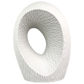 Living Green Decor 33cm White Vortex Oceania Vase
