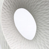 Living Green Decor 33cm White Vortex Oceania Vase