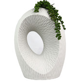 Living Green Decor 33cm White Vortex Oceania Vase