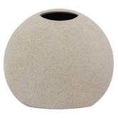 Living Green Decor White Sand Urchin Oceania Vase