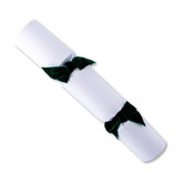 Crackers for Bonbons White &amp; Dark Green Snowfall Luxury Christmas Crackers