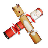 Crackers for Bonbons 8 Piece Santa &amp; Rudolph Novelty Christmas Cracker Set