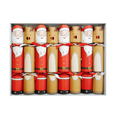 Crackers for Bonbons 8 Piece Santa &amp; Rudolph Novelty Christmas Cracker Set