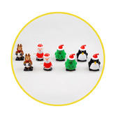 Crackers for Bonbons 8 Piece Santa &amp; Rudolph Novelty Christmas Cracker Set