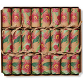 Crackers for Bonbons 8 Piece Flowering Gum Christmas Cracker Set