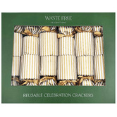 Crackers for Bonbons Gold Stripes Cane DIY Reusable Christmas Crackers