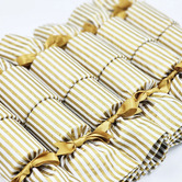 Crackers for Bonbons Gold Stripes Cane DIY Reusable Christmas Crackers