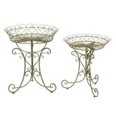 Alfresco Style 2 Piece Elpis Plant Stand Set