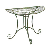 Alfresco Style Adeline Semi-Circle Steel Outdoor Side Table