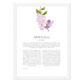 Tiny Tots Prints Purple Zodiac Aries Child Printed Wall Art