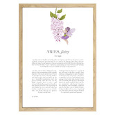 Tiny Tots Prints Purple Zodiac Aries Child Printed Wall Art