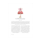 Tiny Tots Prints Pink Zodiac Cancer Child Printed Wall Art