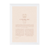 Tiny Tots Prints Blush Zodiac Cancer Child Printed Wall Art