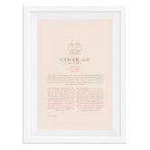 Tiny Tots Prints Blush Zodiac Cancer Child Printed Wall Art