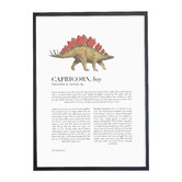 Tiny Tots Prints Zodiac Capricorn Child Stegosaurus Printed Wall Art