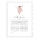 Tiny Tots Prints Pink Zodiac Capricorn Child Printed Wall Art