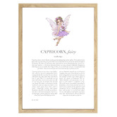 Tiny Tots Prints Purple Zodiac Capricorn Child Printed Wall Art