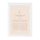 Tiny Tots Prints Blush Zodiac Capricorn Child Printed Wall Art