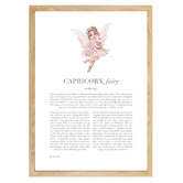 Tiny Tots Prints Pink Zodiac Capricorn Child Printed Wall Art