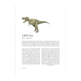 Tiny Tots Prints Zodiac Leo Child T-Rex Printed Wall Art