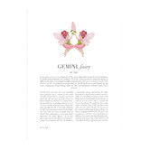 Tiny Tots Prints Pink Zodiac Gemini Child Printed Wall Art