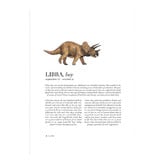 Tiny Tots Prints Zodiac Libra Child Triceratops Printed Wall Art
