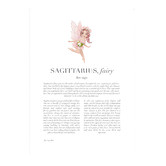 Tiny Tots Prints Pink Zodiac Sagittarius Child Printed Wall Art