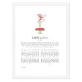 Tiny Tots Prints Pink Zodiac Libra Child Printed Wall Art