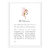 Tiny Tots Prints Pink Zodiac Pisces Child Printed Wall Art