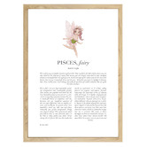 Tiny Tots Prints Pink Zodiac Pisces Child Printed Wall Art