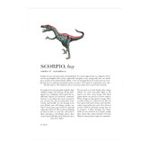 Tiny Tots Prints Zodiac Scorpio Child Velociraptor Printed Wall Art