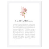 Tiny Tots Prints Pink Zodiac Sagittarius Child Printed Wall Art