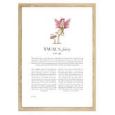 Tiny Tots Prints Pink Zodiac Taurus Child Printed Wall Art