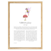 Tiny Tots Prints Purple Zodiac Virgo Child Printed Wall Art