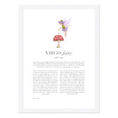 Tiny Tots Prints Purple Zodiac Virgo Child Printed Wall Art