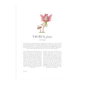 Tiny Tots Prints Pink Zodiac Taurus Child Printed Wall Art
