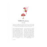 Tiny Tots Prints Pink Zodiac Virgo Child Printed Wall Art