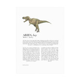 Tiny Tots Prints Zodiac Aries Child T-Rex Printed Wall Art