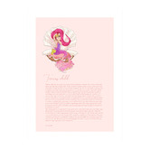 Tiny Tots Prints Zodiac Taurus Child Mermaid Printed Wall Art