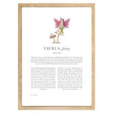 Tiny Tots Prints Lilac Zodiac Taurus Child Printed Wall Art